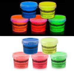 DEZACTIVAT Vopsea glow in the dark fosforescenta culori mixte set 5 100 ml flacon 