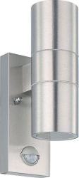 Aplica exterior cu senzor de miscare EGLO RIGA 5 32898 GU10 2X3W IP44 Inox 