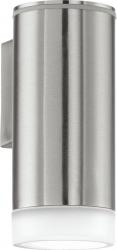 Aplica LED exterior RIGA-LED 92735 65mm H 160mm inox 3W GU10 200lm 4000K IP44 
