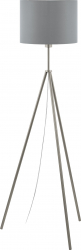 Lampadar textil EGLO SCIGLIATI 98392 E27 1X60W 1440mm Nichel mat gri argintiu 