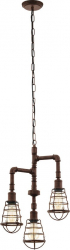 Lustra EGLO PORT SETON 49808 E27 3X60W and Ø 360mm Maro antichizat 