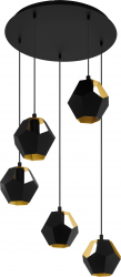 Lustra EGLO RASIGURES 39635 E27 5X28W and Ø 570mm Negru auriu 