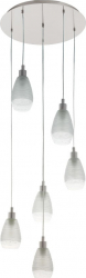 Lustra EGLO SIRACUSA 39502 E27 6X60W and Ø 500mm Nichel mat alb 