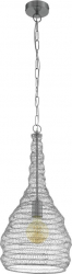 Pendul EGLO COLTEN 49128 E27 1X60W and Ø 330mm Argintiu 