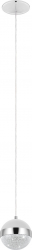 Pendul EGLO LICOROTO 98556 G9 1X3W 360lm and Ø 120mm Crom sticla granulata 