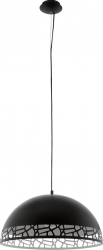 Pendul EGLO SAVIGNANO 97442 E27 1X60W and Ø 530mm Negru alb 
