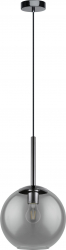 Pendul EGLO TINDARI 97847 E27 1X28W and Ø 250mm Nichel sticla fumurie negru transparent 