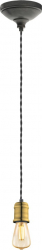 Pendul EGLO YORTH 32537 E27 1X60W and Ø 125mm Negru auriu 
