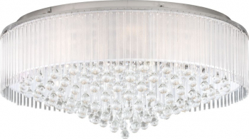 Plafoniera cristal EGLO MONTESILVANO 39334 G9 12X3W and Ø 775mm Crom 