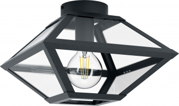 Plafoniera EGLO CASEFABRE 98355 E27 1X60W Negru 