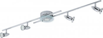 Plafoniera spot EGLO CERBERO 93116 GU10 5X3W Crom alb transparent 
