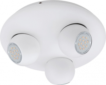 Plafoniera spot EGLO NORBELLO 3 93169 GU10 3X5W and Ø 270mm Alb 