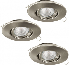 Spot LED PENETO 1 95899 nichel GU10 3W 230lm 3000K set 3 buc 