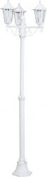 Stalp exterior EGLO LATERNA 5 22996 E27 3X60W IP44 1920mm Alb 