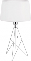 Veioza textila EGLO CAMPORALE 39181 E27 1X60W Crom alb 