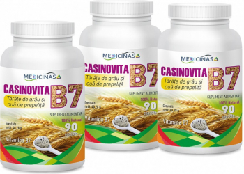 Casinovita B7 - Vitamina B7 biotina pachet 3 luni Medicinas 