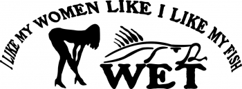 Sticker auto autocolant Oracal culoare neagra model I like my Fish 