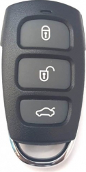 Carcasa cheie compatibil Kia 3 butoane +1 buton panica negru 