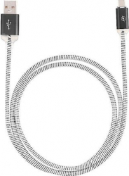 Cablu de date Type-C Universal Light Charger Samsung Negru cu Alb SHO016 