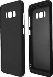 Husa de protectie din material TPU fullcover 360 pentru Samsung Galaxy S8 carcasa bumper Negru SHO 025 