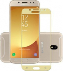 Folie de sticla 3D pentru Samsung Galaxy J3 2017 Auriu 9H SHO076 