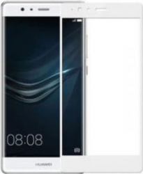 Folie protectie de sticla 9H high quality pentru Huawei P10 alb Glass PRO+ SHO105 