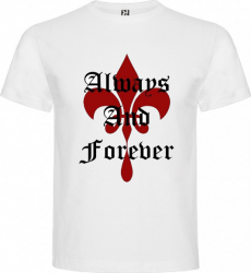 Tricou dama personalizat always and forever alb marime M 