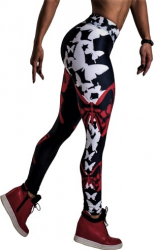 Colanti Fitness Yoga Aerobic Jogging Multicolor Black Butterfly XL size Talie medie 