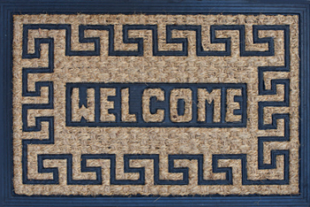 Covor intrare RAKI cauciuc si fibra de nuca de cocos 40x60 MN011541 WELCOME 