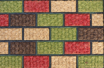 Covor intrare RAKI cauciuc si fibra de nuca de cocos 40x60 MN011551 multicolora 