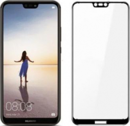 Folie de protectie pentru Huawei P20 Lite duritate 9H kit montare inclus sticla securizata negru SHO220 
