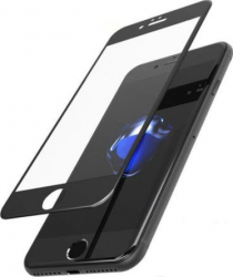 Folie de protectie Tempered Glass pentru iPhone 6 geam protectie kit montare Negru SHO258 