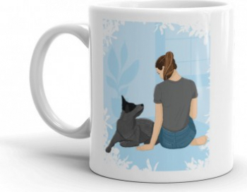Cana personalizata Life is better with a dog 
