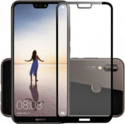 Folie protectie de sticla high quality pentru Huawei P20 sticla securizata negru duritate 9H SHO283 