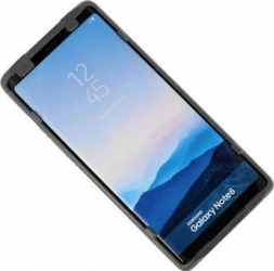Folie protectie Full Face de sticla securizata 9H pentru Samsung Galaxy S8 cu Rama Ajutatoare Negru SHO350 
