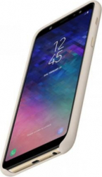 Husa protectie spate originala Samsung pentru Galaxy A6 Plus 2018 capac de protectie carcasa Crem - Auriu SHO352