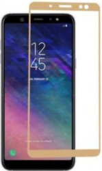 Folie de sticla 9H pentru Samsung Galaxy A8 Plus 2018 Auriu SHO463 