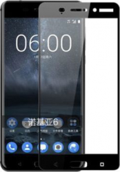 Folie de sticla securizata 9H pentru Nokia 6 2018 Negru SHO424 