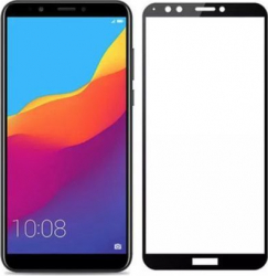 Folie protectie de sticla 9H sticla securizata pentru Huawei Y6 2018 Negru SHO423 