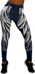 Colanti Fitness Yoga Aerobic Jogging Multicolor Angel Wings XL size Talie medie 