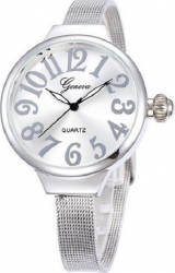 Ceas dama casual Geneva SlimLine silver 