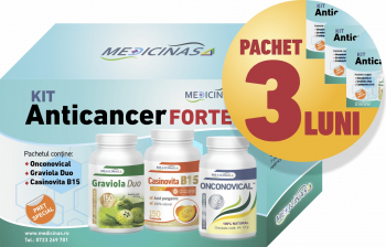 3 x Kit Anticancer Forte impotriva cancerului cu metastaze Medicinas+ gratuit cartea and rdquo Ce mananci ca sa combati cancerul and rdquo 