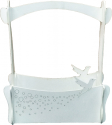 Cutia din lemn decorativa in forma de cos - model Doves 
