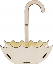 Cutie decorativa din lemn sub forma de cos - model Umbrella 