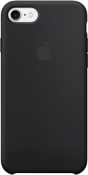 Husa protectie spate cu logo Apple pentru iPhone 8 silicon Negru SHO1009 