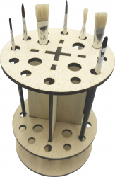 Suport din lemn pentru pensule - model Brush Holder 