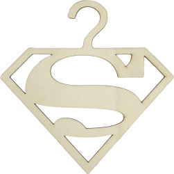 Umeras din lemn pentru copii - model Superman 