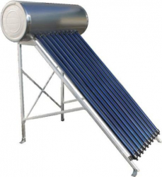 Panou solar Panosol presurizat 185 litri 15 tuburi cu suport pentru terasa 