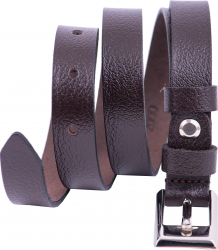 Curea piele dama Toro Nero Slim coffee 120 cm 