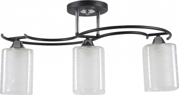 Lustra plafon E27 3 x 60w Kalista abajur alb